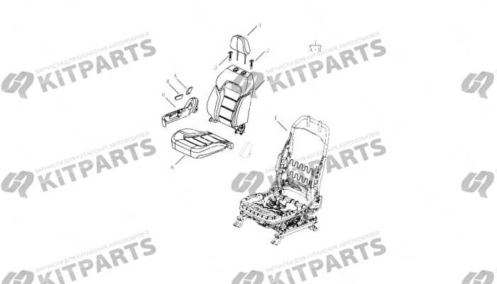 Детали пассажирского кресла [GL\GT(ELECTRIC)] Geely