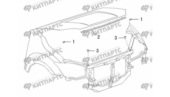 Уплотнители капота Great Wall Hover H3 New