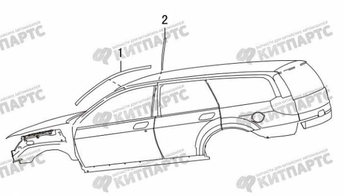 Наклейка передней двери Great Wall Hover H5