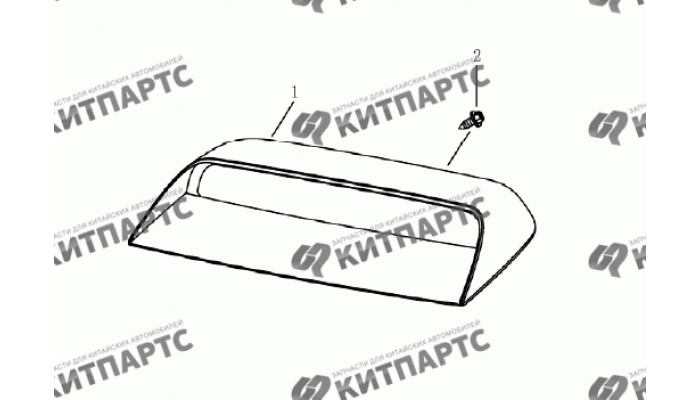 Фонарь стоп-сигнала дополнительный (седан) Geely Emgrand (EC7)